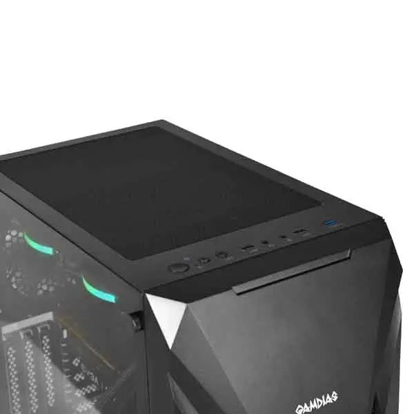 Gamdias Athena E1 Elite (ATX) Mid Tower Cabinet (Black)  Microcenter India