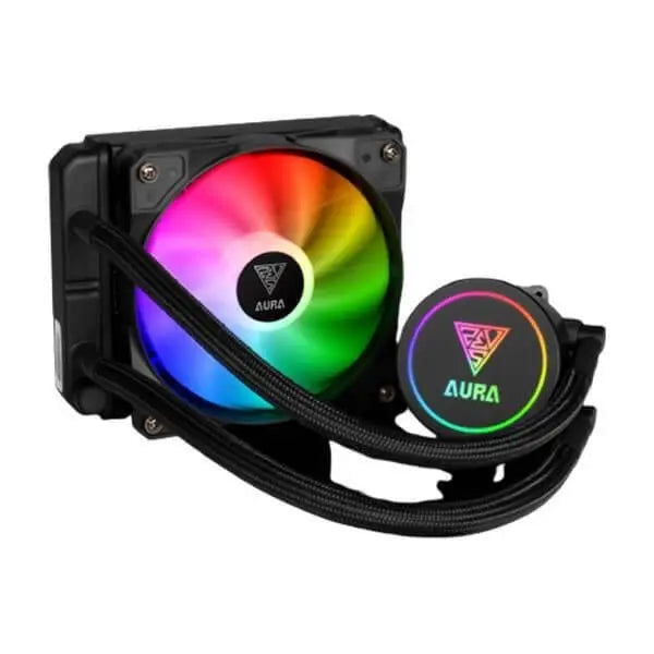 Gamdias AURA GL120 RGB CPU Liquid Cooler (Black)  Microcenter India