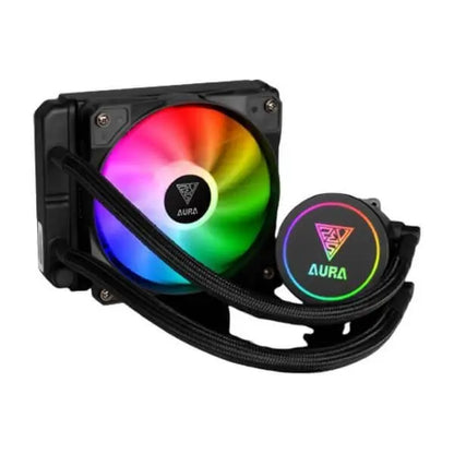 Gamdias AURA GL120 RGB CPU Liquid Cooler (Black)  Microcenter India