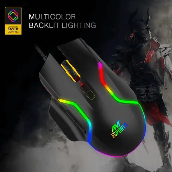 Ant Esports GM340 RGB Gaming Mouse Black  Microcenter India