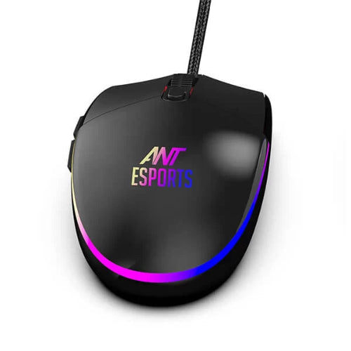 Ant Esports GM60 3600DPI RGB Wired Gaming Mouse Black - Microcenter India.
