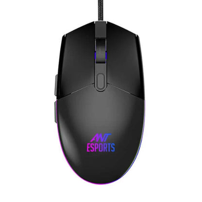 Ant Esports GM60 3600DPI RGB Wired Gaming Mouse Black - Microcenter India.