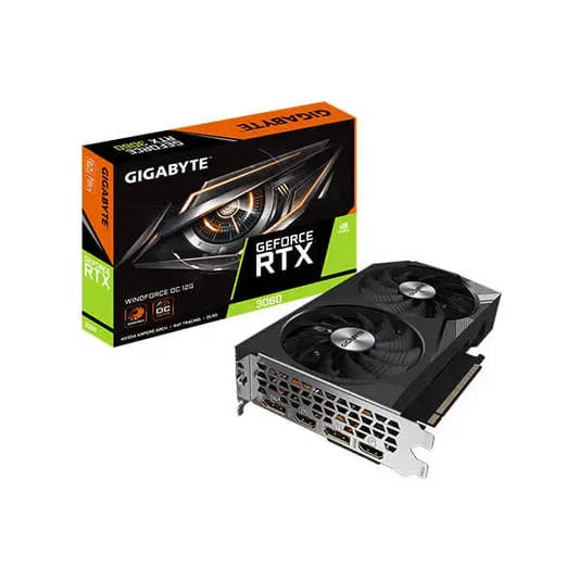 Gigabyte RTX 3060 Windforce OC 12GB Graphics Card 
