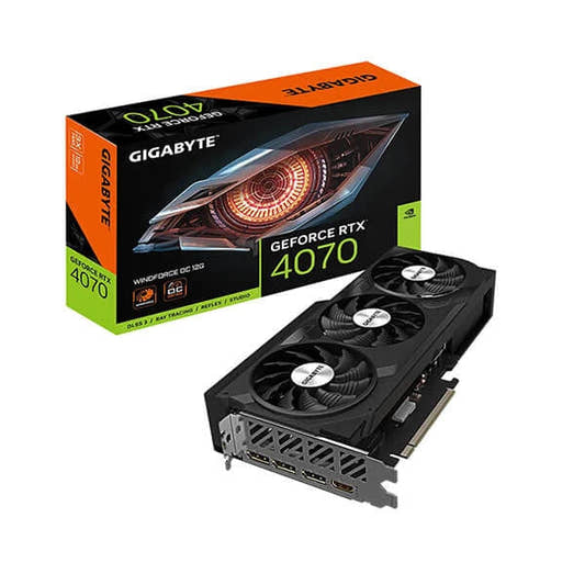Gigabyte RTX 4070 Windforce OC 12GB Graphics Card  Microcenter India
