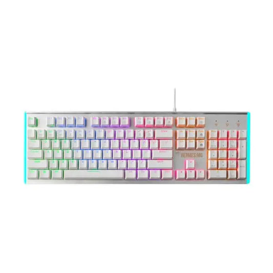 Gamdias Hermes M6 Mechanical Gaming Keyboard Blue Switch (White)  Microcenter India