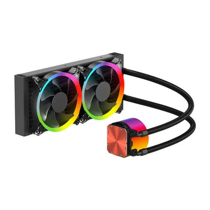 Ant Esports ICE Chroma 240 ARGB 240mm Liquid Cooler Black  Microcenter India