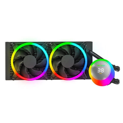 Ant Esports ICE Chroma 240 ARGB 240mm Liquid Cooler Black  Microcenter India