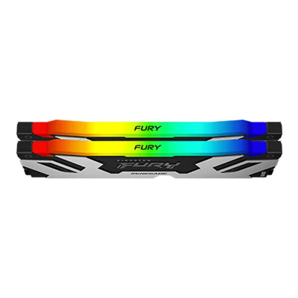 Kingston Fury Renegade RGB XMP 64GB (32GBx2) DDR5 6000MHz Desktop Ram Black-Silver 