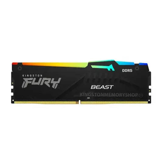 Kingston FURY Beast RGB 16GB DDR5 6000MT/s Black  Microcenter India