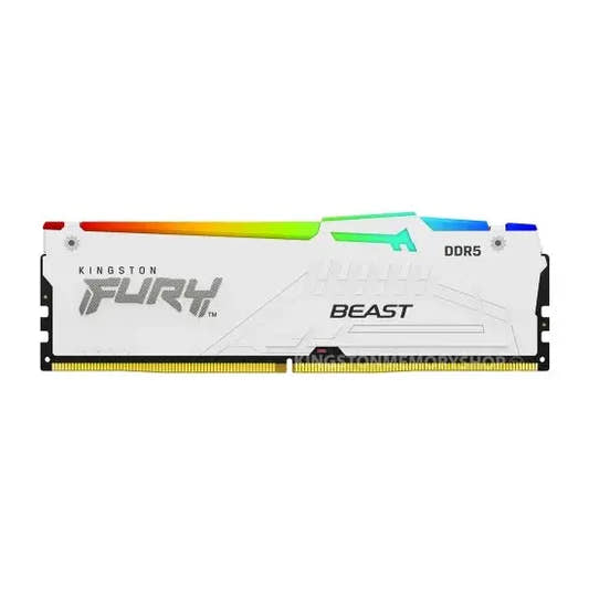 Kingston FURY Beast RGB 16GB DDR5 6000MT/s White  Microcenter India