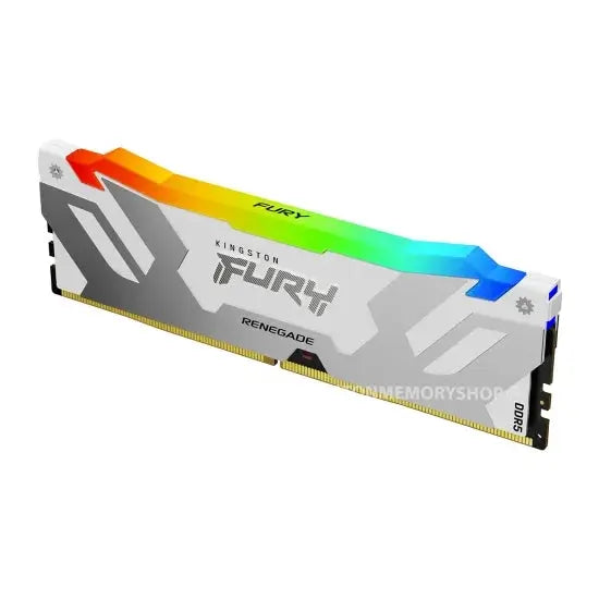 Kingston FURY Renegade RGB 32GB (16GB x2) DDR5 6000MT/s Silver/White DIMM  Microcenter India
