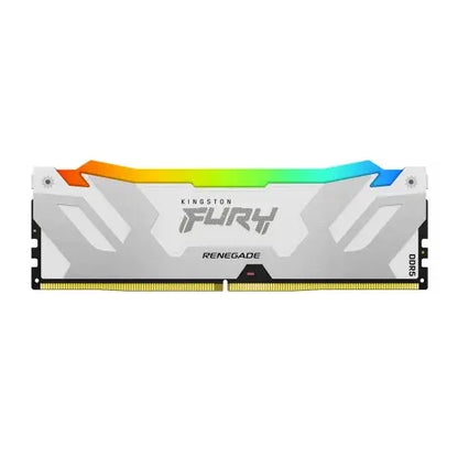 Kingston FURY Renegade RGB 32GB (16GB x2) DDR5 6000MT/s Silver/White DIMM  Microcenter India