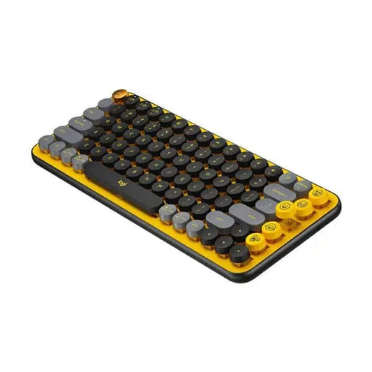 Logitech Pop Keys Wireless Mechanical Keyboard (Blast)  Microcenter India
