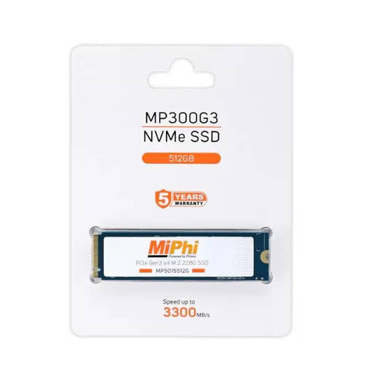 NVMe Gen 3 SSD 512GB MiPhi MP300G3,NVMe Gen 3 SSD 512GB,512gb ssd for gaming,high speed nvme ssd,512gb m 2 nvme pcie 3.0 ssd,nvme gen 3 ssd,ssd 512gb,ssd nvme 512gb,512gb nvme ssd
