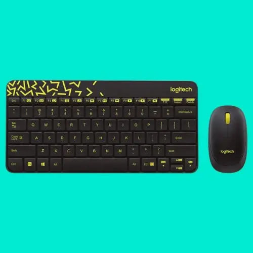 Logitech MK240 Nano Wireless USB Keyboard and Mouse Set (Yellow) - Microcenter India.
