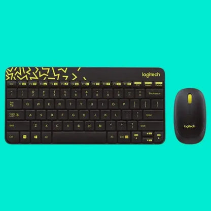Logitech MK240 Nano Wireless USB Keyboard and Mouse Set (Yellow) - Microcenter India.
