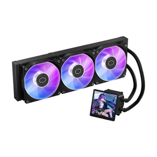 Cooler Master Liquid Cooler 4 Inch LCD 360 Black - Microcenter India.
