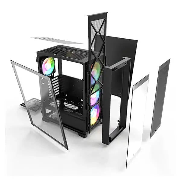 Montech AIR 1000 Premium ARGB (ATX) Cabinet (Black)  Microcenter India