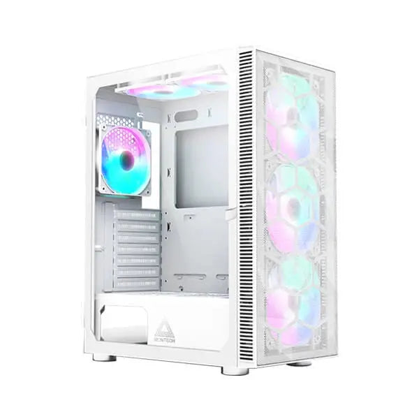 Montech X3 MESH RGB (ATX) Cabinet (White)  Microcenter India