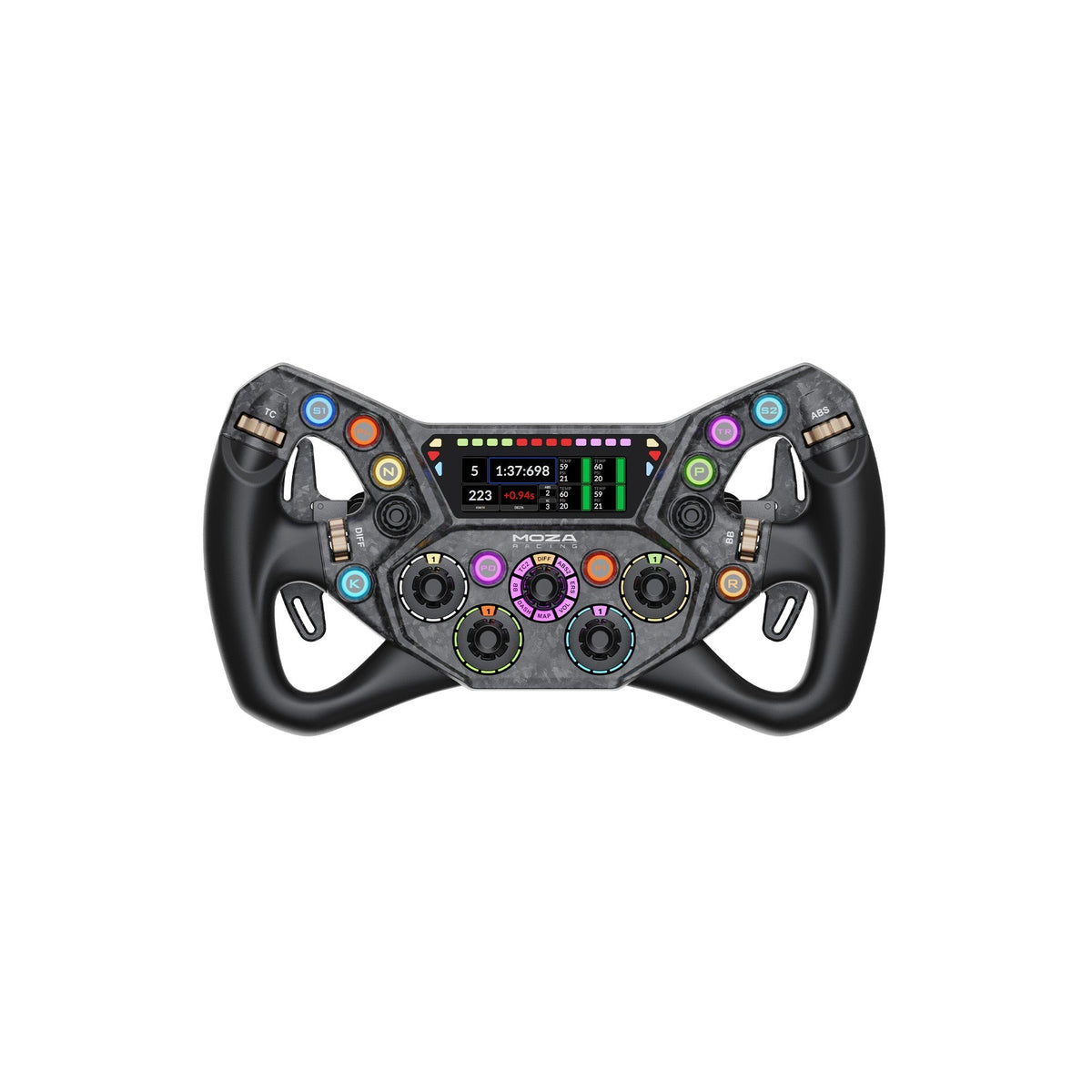 MOZA KS Pro steering wheel 300mm butterfly rim with HD screen