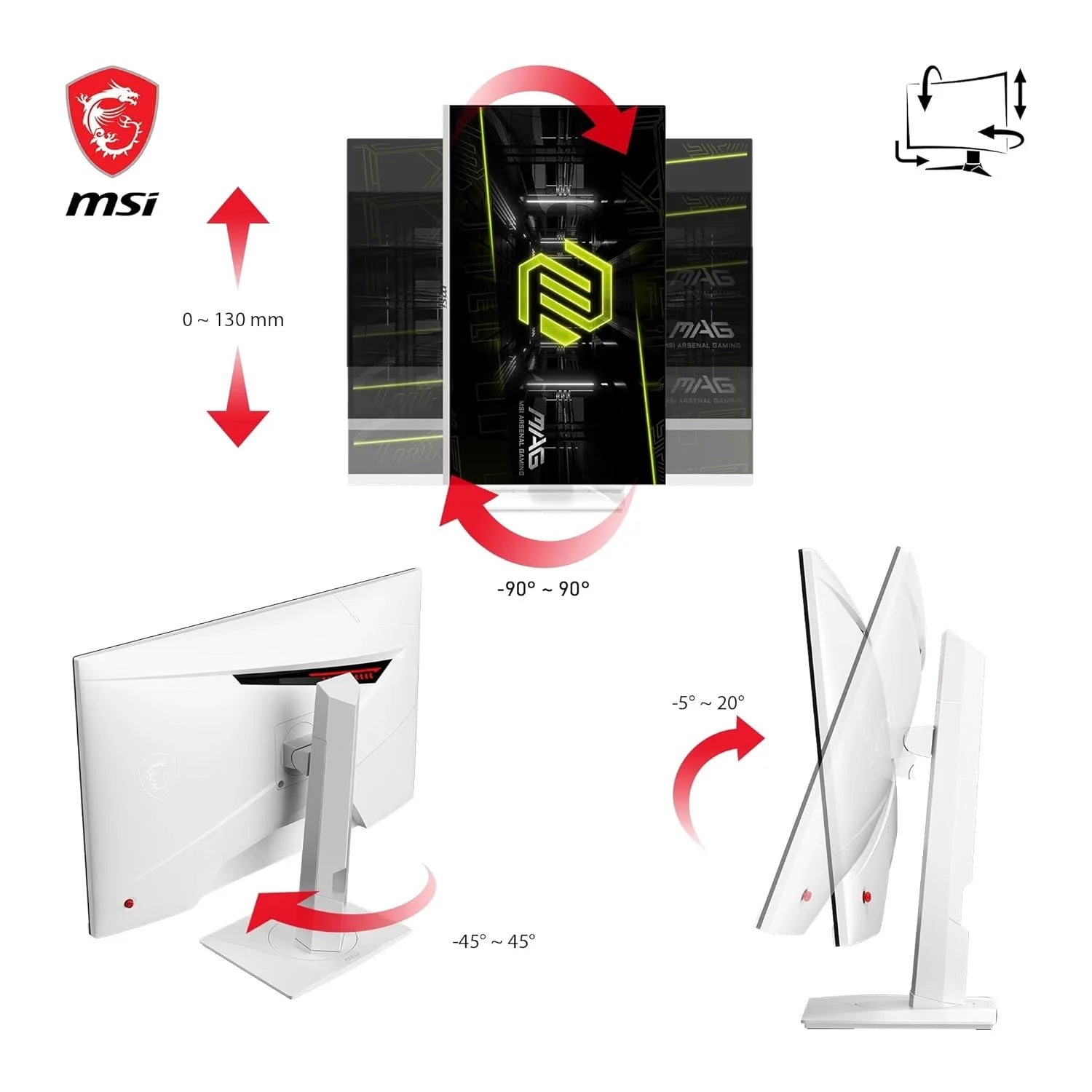 MSI MAG 274QRFW 27 Inch Monitor  Microcenter India