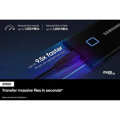 Samsung T7 Touch Black 1TB Portable External SSD  Microcenter India