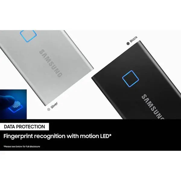 Samsung T7 Touch Black 1TB Portable External SSD  Microcenter India