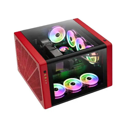 Gamdias Neso P1 BR (E-ATX) Full Tower Cabinet (Black And Red)  Microcenter India