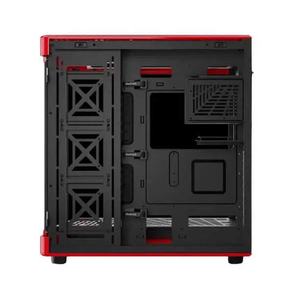 Gamdias Neso P1 BR (E-ATX) Full Tower Cabinet (Black And Red)  Microcenter India