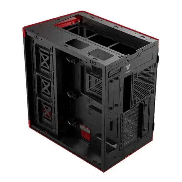 Gamdias Neso P1 BR (E-ATX) Full Tower Cabinet (Black And Red)  Microcenter India