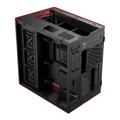 Gamdias Neso P1 BR (E-ATX) Full Tower Cabinet (Black And Red)  Microcenter India