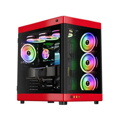 Gamdias Neso P1 BR (E-ATX) Full Tower Cabinet (Black And Red)  Microcenter India