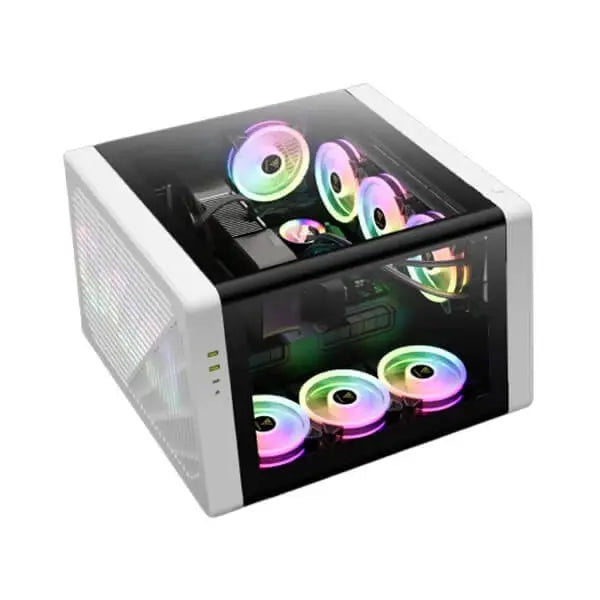 Gamdias Neso P1 BW (E-ATX) Full Tower Cabinet (Black And White)  Microcenter India