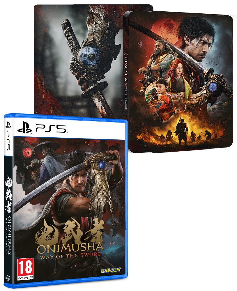 Onimusha Way of the Sword PS5 SteelBook Edition packaging