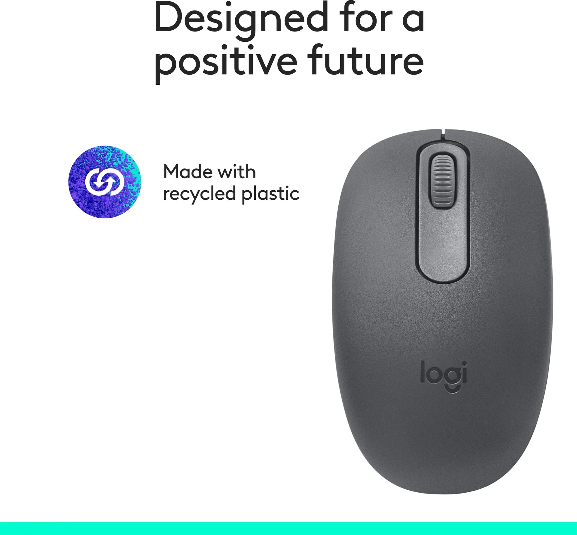 Logitech M196 Bluetooth Wireless Mouse Graphite - Microcenter India