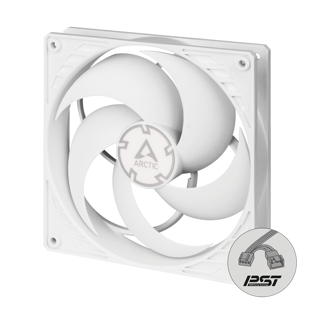 ARCTIC P14 PWM PST 140mm case fan in white