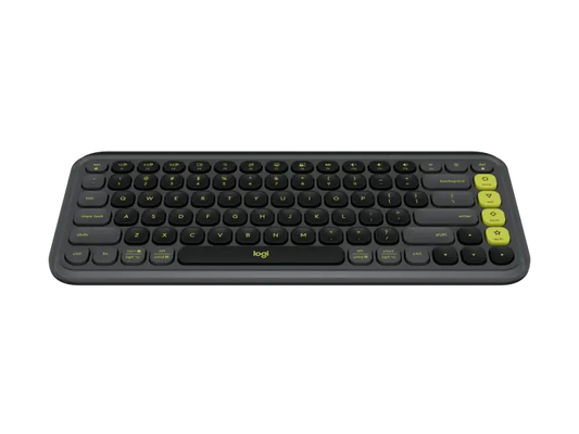 Logitech Pop Keyboard POP Icon Keys Wireless Keyboard Graphite - Green  Microcenter India