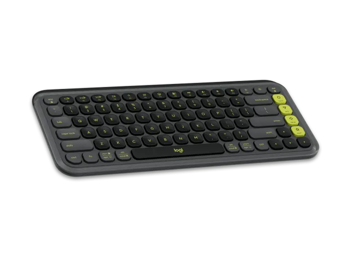 Logitech Pop Keyboard POP Icon Keys Wireless Keyboard Graphite - Green  Microcenter India