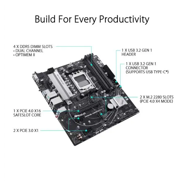 Asus Prime A620M-A Motherboard  Microcenter India