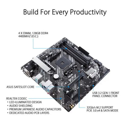 Asus Prime B450M-A II Motherboard 