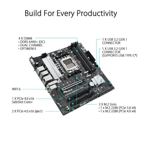 Asus Prime B650M-A WIFI Motherboard  Microcenter India