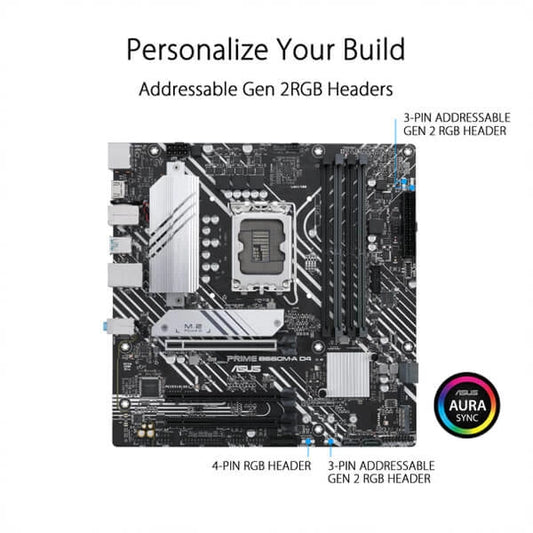 Asus Prime B660M-A D4 Motherboard  Microcenter India