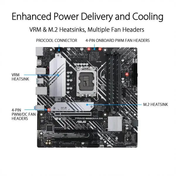 Asus Prime B660M-A D4 Motherboard  Microcenter India
