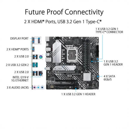 Asus Prime B660M-A D4 Motherboard  Microcenter India