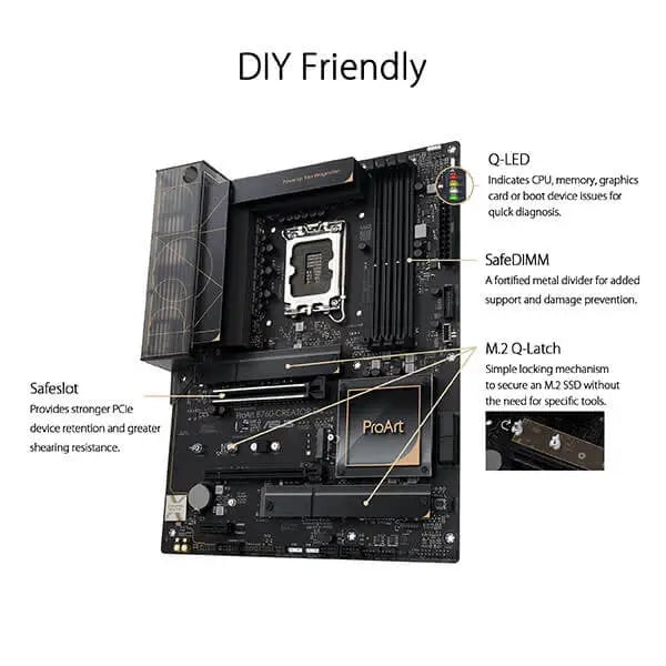 Asus ProArt B760 Creator D4 Motherboard  Microcenter India