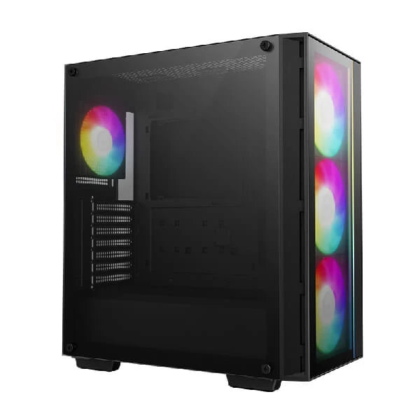 DeepCool Matrexx 55 V4 C ARGB (ATX) Mid Tower Cabinet Black  Microcenter India