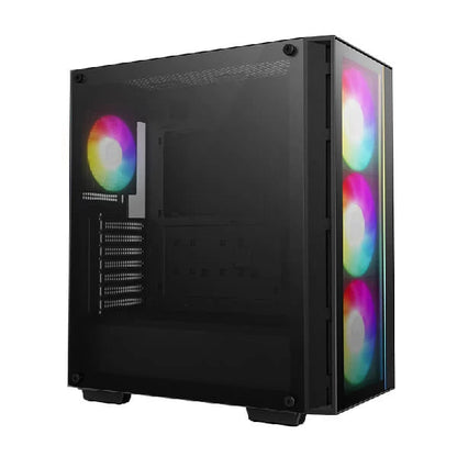 DeepCool Matrexx 55 V4 C ARGB (ATX) Mid Tower Cabinet Black  Microcenter India