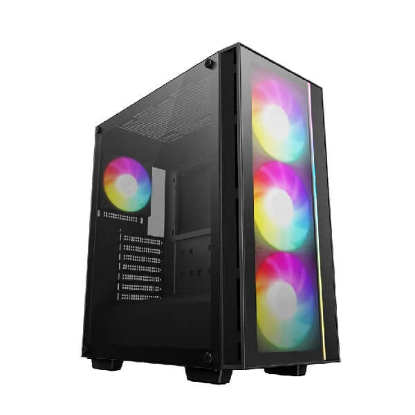 DeepCool Matrexx 55 V4 C ARGB (ATX) Mid Tower Cabinet Black  Microcenter India