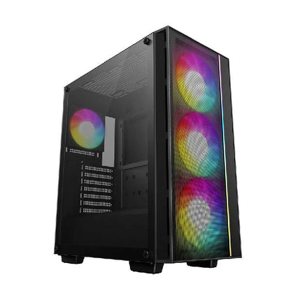 DeepCool Matrexx 55 Mesh V4 C ARGB (ATX) Mid Tower Cabinet Black  Microcenter India