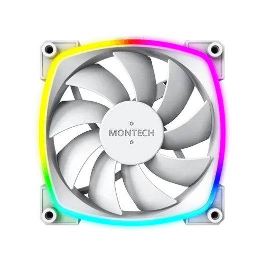 Montech RX120 PWM ARGB White Cabinet Fan (Single Pack)  Microcenter India